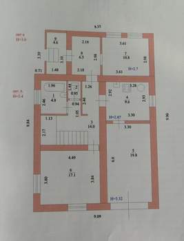 Дом 170м&sup2;, 2-этажный, участок 8 сот.  