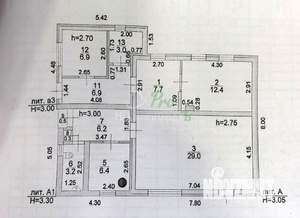 Дом 83м&sup2;, 1-этажный, участок 2 сот.  