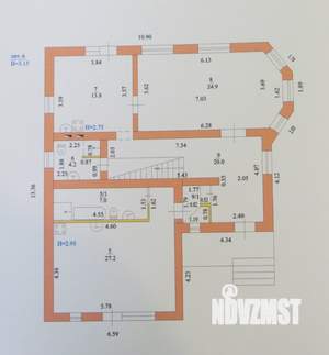 Дом 195м&sup2;, 2-этажный, участок 8 сот.  