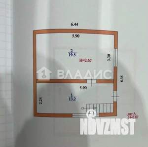Дом 67м&sup2;, 2-этажный, участок 5 сот.  