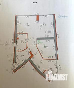 Дом 176м&sup2;, 2-этажный, участок 3 сот.  