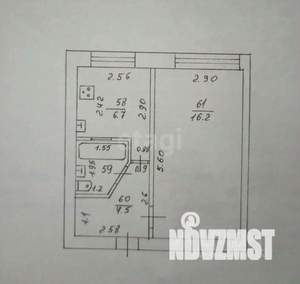 1-к квартира, вторичка, 30м2, 1/5 этаж