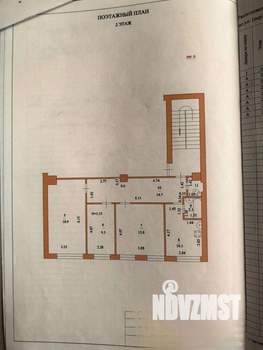3-к квартира, вторичка, 72м2, 2/2 этаж