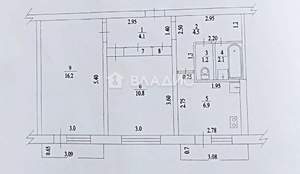 2-к квартира, вторичка, 48м2, 3/5 этаж