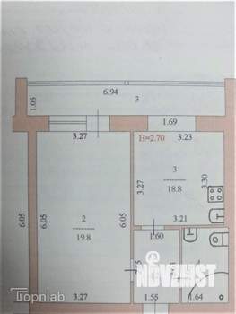 1-к квартира, вторичка, 48м2, 3/5 этаж