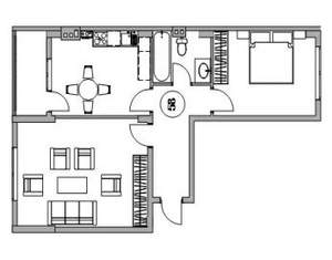 2-к квартира, вторичка, 57м2, 4/4 этаж