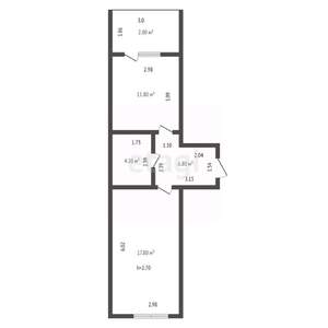 1-к квартира, вторичка, 40м2, 5/5 этаж